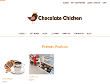 Tablet Screenshot of chocolatechicken.com